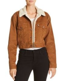 Levis Corduroy Cropped Trucker Jacket - 100 Exclusive Bloomingdales at Bloomingdales