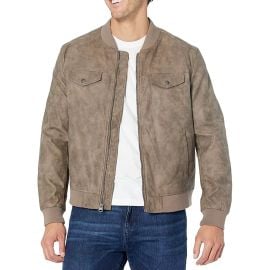 Levis Faux Suede Lightweight Trucker Bomber Jacket at Amazon