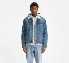 Levis Fleece Denim Trucker Jacket at Levis