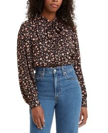 Levis Marianna Printed Tie-Neck Top  Reviews - Tops - Women - Macys at Macys