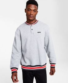 Levis Mens Snap-Front Henley Sweatshirt - Macys at Macys