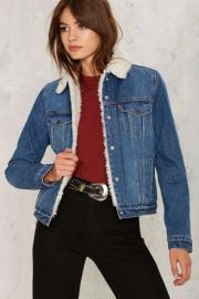 Levis Sherpa Trucker Denim Jacket at Nasty Gal