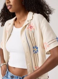 Levis Sonny Linen Blend Camp Shirt at Levis