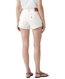 Levis Womens 501 Button Fly Cotton High-Rise Denim Shorts - Macys at Macys