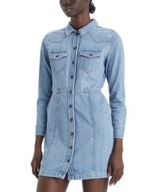 Levis Womens Flynn Western Cotton Denim Dress - Macys at Macys