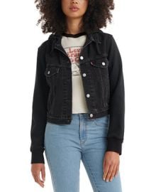 Levis Womens Hybrid Hoodie Trucker Jacket - Macys at Macys