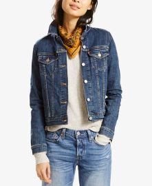 Levis Womens Original Cotton Denim Trucker Jacket - Macys at Macys