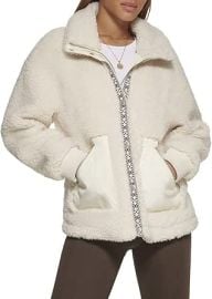 Levix27s Womenx27s Sherpa Teddy Jacket Standard amp Plus Sizes at Womenx27s Coats Shop at Amazon