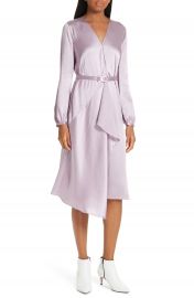 WornOnTV: Adrienne’s pastel satin wrap dress on The Real | Adrienne ...