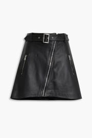 Lexi Belted Leather Mini Skirt at The Outnet