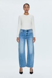 Lexi Mid Rise Bowed Straight Jean - Confetti Vintage Pistola Denim at Pistola Denim