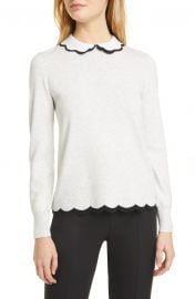 Lheo Scallop Detail Layered Sweater at Nordstrom