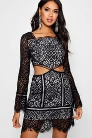 Lia Lace Dress at Boohoo