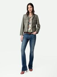 Liams Leather Jacket jacket grey women ZadigampVoltaire at Zadig & Voltaire