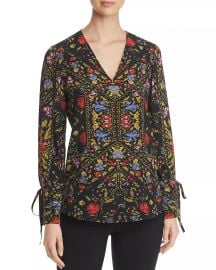 Liana Printed-Silk Top at Bloomingdales