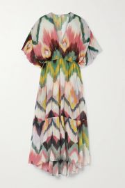 Libellule printed silk-crepon dress at Net a Porter