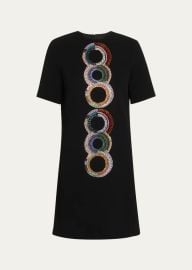 Libertine Sonia Crystal Short Sleeve Shift Dress at Bergdorf Goodman