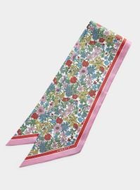 Liberty Lush blooms tie up silk scarf at Simons