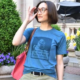 Library Lion NYPL Vintage Inspired T-shirt at The New York Public Library Shop