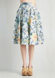 Library in Love Skirt at ModCloth