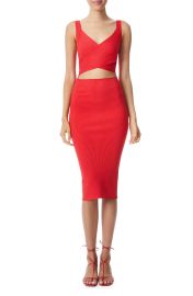 Lidia Twist Front Cutout Stretch Cotton Knit Dress at Nordstrom