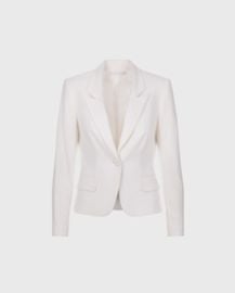 Lido White Crepe Tailored Jacket at Anne Fontaine