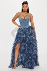 Life In Denim Maxi Dress - Denim | Fashion Nova at Fashion Nova