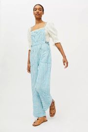 Light Blue Stripe James Overall Dungarees by BDG at Urban Outfitters