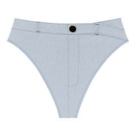 Light Denim Shortie Bikini Bottom at Montce