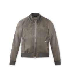 Light Suede Track Bomber at Tom Ford