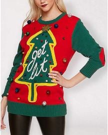 Light-Up Get Lit Ugly Christmas Sweater - Spencers at Spencers