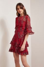 Light Up Mini Dress Red Wildflower Floral by Keepsake at Keepsake The Label