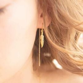 Light as a Feather Earrings at Katie Dean Jewelry