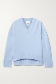 Light blue Cashmere sweater ALLUDE NET-A-PORTER at Net a Porter