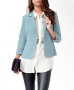 Light blue blazer from Forever 21 at Forever 21