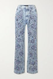 Light denim Nadegei embellished straight-leg jeans ISABEL MARANT NET-A-PORTER at Net a Porter