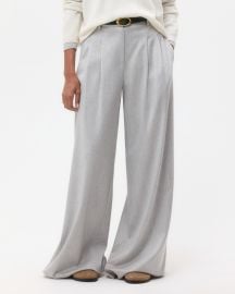 Light heather grey Avery Pant in Viscose Wool Suiting TWP at TWP