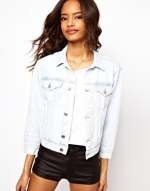 Light wash denim jacket at Asos