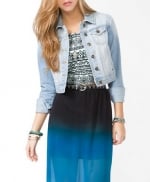 Light wash denim jacket at Forever 21