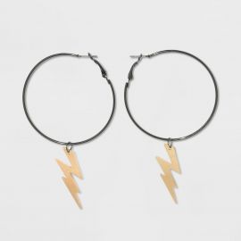 Lightning Bolt Hoop Earrings by Wild Fable at Target at Target