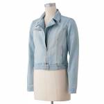 Lightwash denim jacket by Lauren Conrad at Kohls