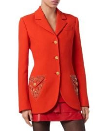 Lightweight Double Wool Crepe Blazer at Bloomingdales