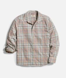 Lightweight Plaid Corduroy Shirt Marine Layer at Marine Layer