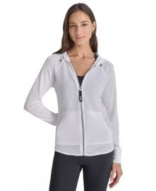 Lightweight Waffle Zip-Front at Macys