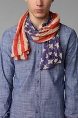 Lightweight flag scarf at Urban Outfitters