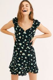 Like A Lady Black Mini Dress by Free People at Free People