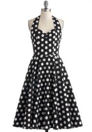 Like Oh My Dot Dress in Black at ModCloth