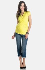 Lilac Clothing Karen Maternity Top in yellow at Nordstrom