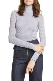 Lilette Metallic Pointelle Turtleneck by Cinq a Sept at Nordstrom