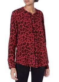 Lillian Piped Leopard Print Shirt by Rails at Amazon